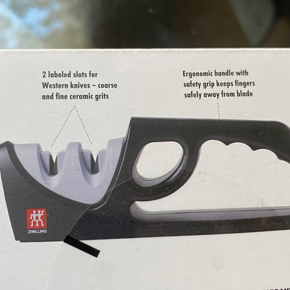 New Zwilling 2-Stage Knife Sharpener in Black